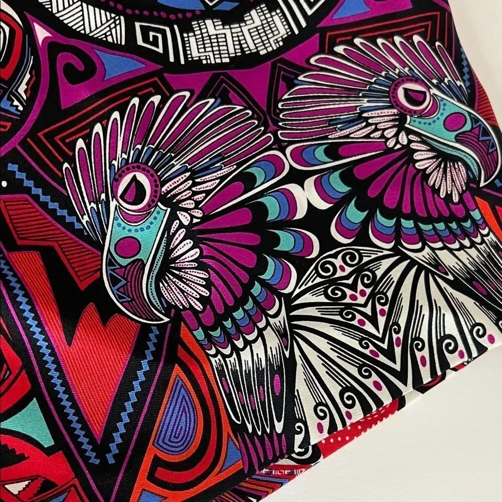 PINEDA COVALI. Vibrant Multicolor silk Scarf